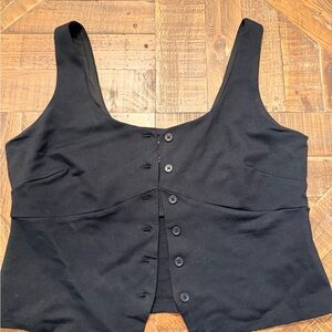 a new day Black Button-Up vest